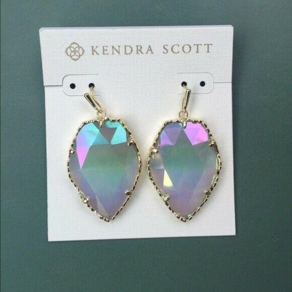 Kendra Scott Iridescent Slate Gray Corley Earrings